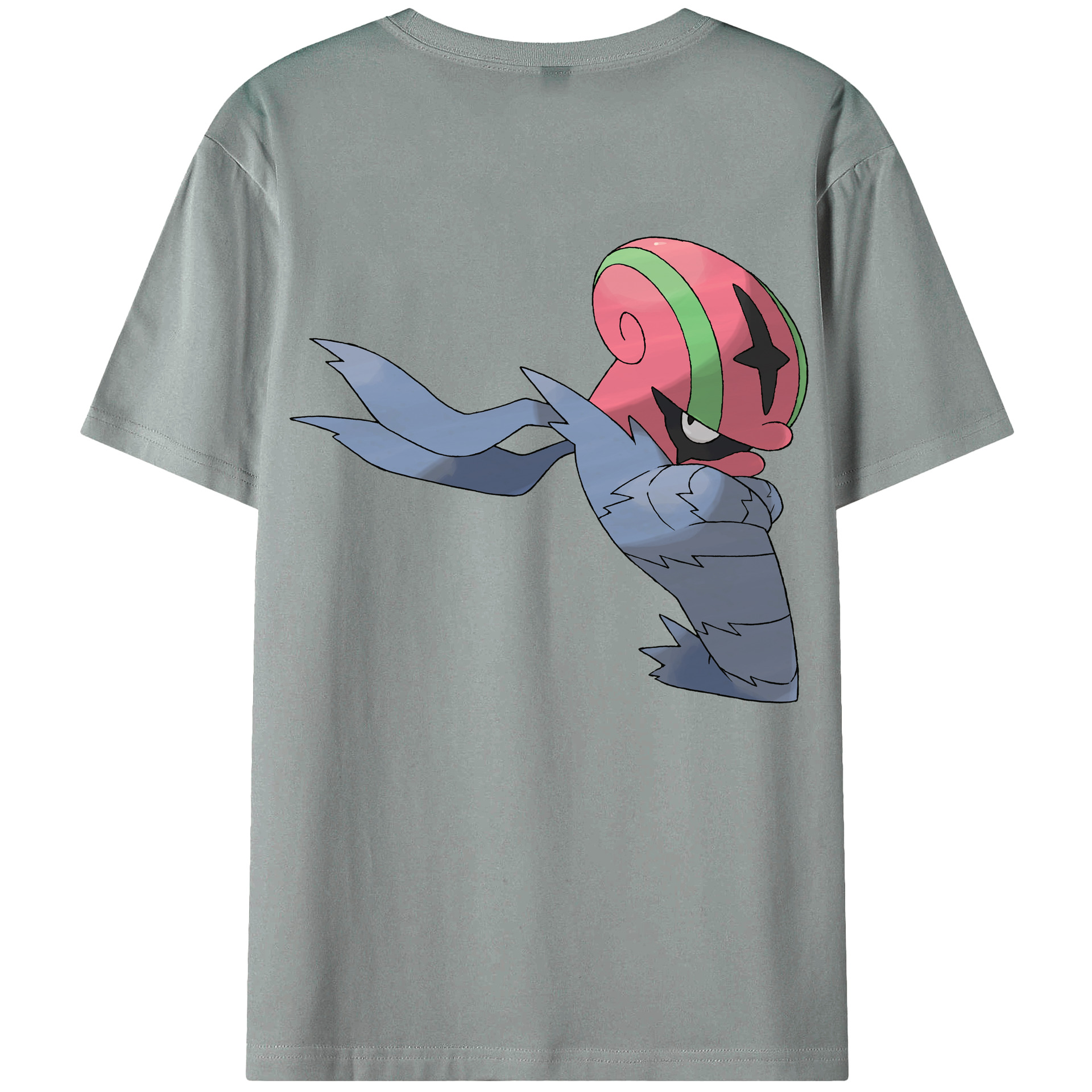 （画像用） ポケットモンスター Pokémon 綿100％ メンズ半袖Tシャツ（バックプリント） 通気性